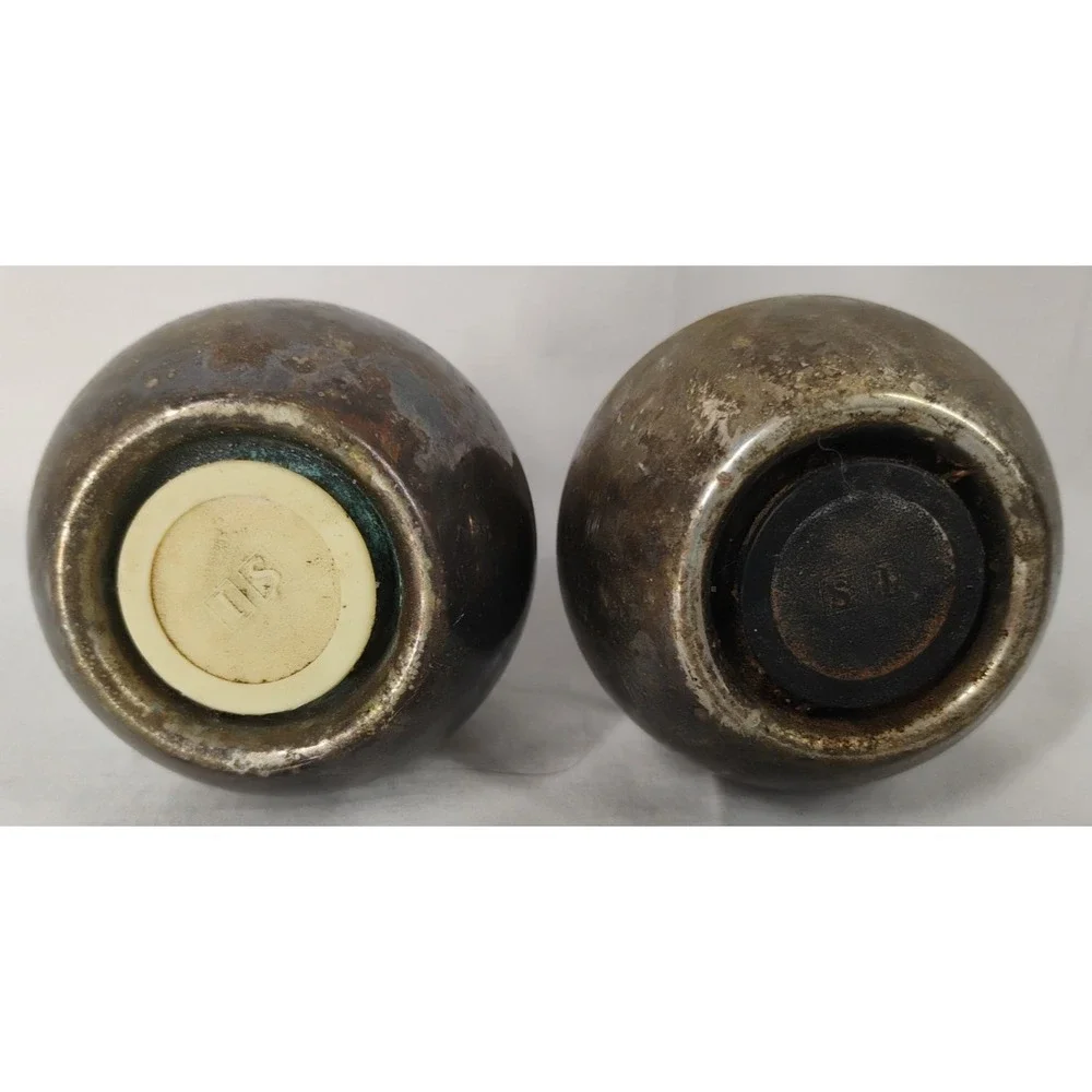 International Silver Co. Salt & Pepper‎ Shakers Vintage Silver Plate 4